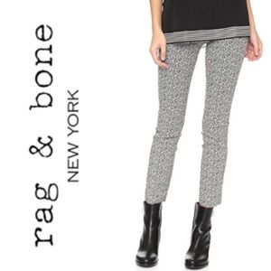 Rag & Bone Simone Leopard Print skinny Pants size 8